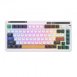 Wireless mechanical keyboard Royal Kludge KZZI K75 pro RGB, Eternity Switch  (black and white) (QWERTY)