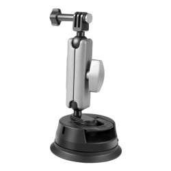 Car Suction Cup Arm Mount PULUZ  with Mount Adapter & Long Screw for sports cameras (including Osmo Action 3, Insta360 X3)