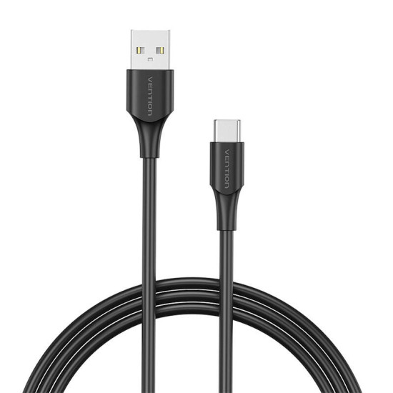 USB 2.0 to USB-C cable Vention CTHBC 3A, 0,25m black USB 2.0 to USB-C cable Vention CTHBC 3A, 0,25m black