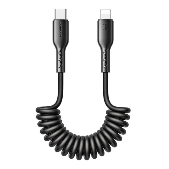 Fast Charging cable for car Joyroom Type-C to Lightning Easy-Travel Series 30W 1.5m, coiled (black) Fast Charging cable for car Joyroom Type-C to Lightning Easy-Travel Series 30W 1.5m, coiled (black)