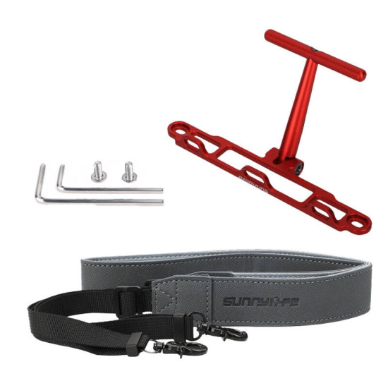 Mount with strap Sunnylife for DJI RC / RC 2 controller (red) ZJ764-R Mount with strap Sunnylife for DJI RC / RC 2 controller (red) ZJ764-R