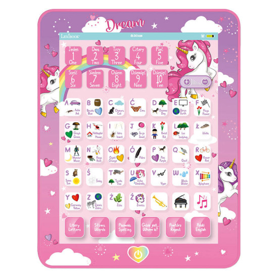 Unicorn bilingual talking educational tablet Unicorn bilingual talking educational tablet