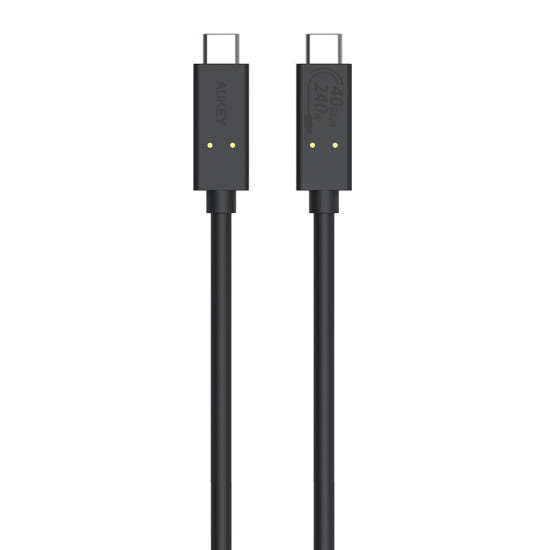 USB-C to USB-C Cable Aukey, CB-TCC241, 240W, 0.8m (black) USB-C to USB-C Cable Aukey, CB-TCC241, 240W, 0.8m (black)