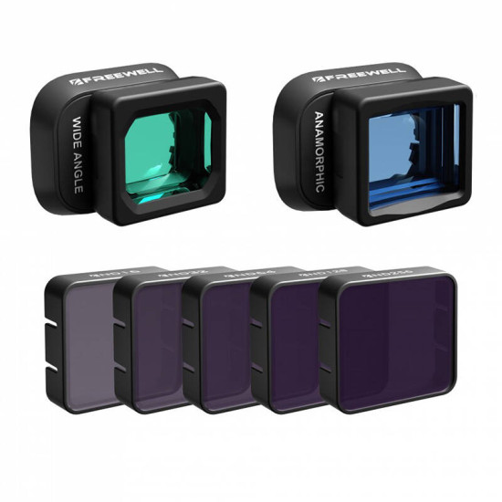 Filter set FREEEWELL wide angle, anamorphic, ND for DJI Mini 4 Pro Filter set FREEEWELL wide angle, anamorphic, ND for DJI Mini 4 Pro