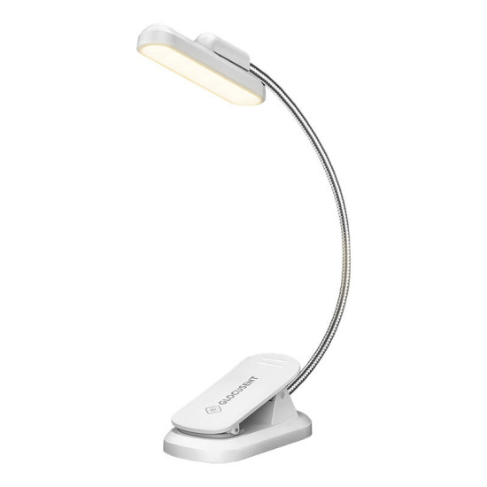 Wireless lamp Glocusent Rotatable Book Light, USB-C 1000mAh (White) Wireless lamp Glocusent Rotatable Book Light, USB-C 1000mAh (White)