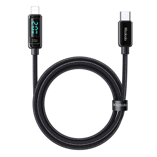 Mcdodo CA-8810 USB-C to Lightning cable, 36W, 1.2m (black) Mcdodo CA-8810 USB-C to Lightning cable, 36W, 1.2m (black)