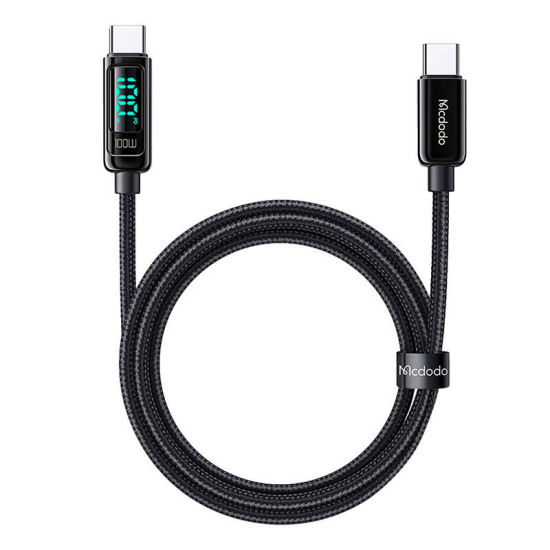 Mcdodo CA-8820 100W USB-C to USB-C cable, 1.2m (black) Mcdodo CA-8820 100W USB-C to USB-C cable, 1.2m (black)