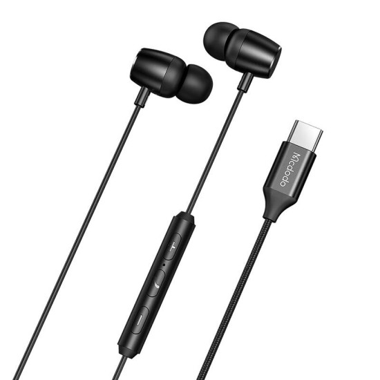 Mcdodo HP-1050 in-ear, wired headphones, USB-C (black) Mcdodo HP-1050 in-ear, wired headphones, USB-C (black)