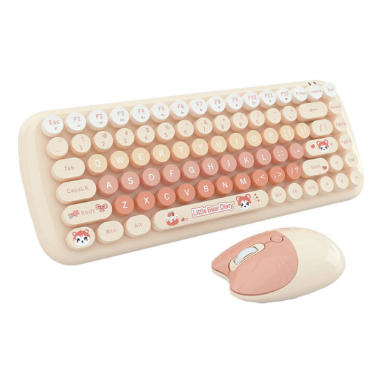 MOFII Candy New 2.4G Wireless Keyboard + Mouse Set (Orange) MOFII Candy New 2.4G Wireless Keyboard + Mouse Set (Orange)