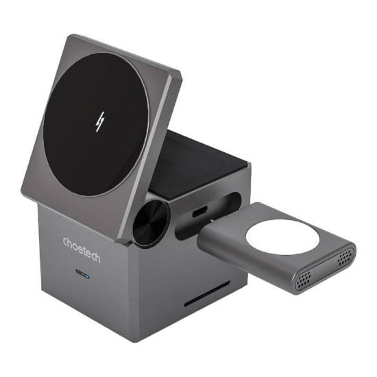 Choetech T632-F 3-in-1 15W inductive charger (black) Choetech T632-F 3-in-1 15W inductive charger (black)