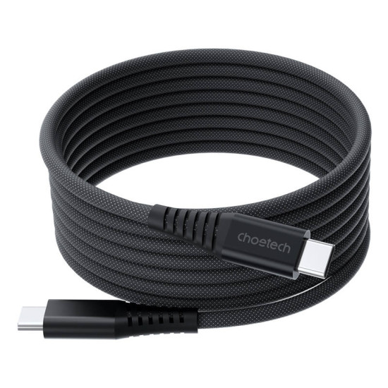Choetech XCC-1051 USB-C to USB-C magnetic cable, PD 240W 1.8m (black) Choetech XCC-1051 USB-C to USB-C magnetic cable, PD 240W 1.8m (black)