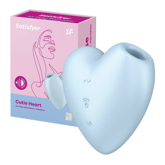 Clitoral massager Satisfyer Cutie Heart (blue) Clitoral massager Satisfyer Cutie Heart (blue)