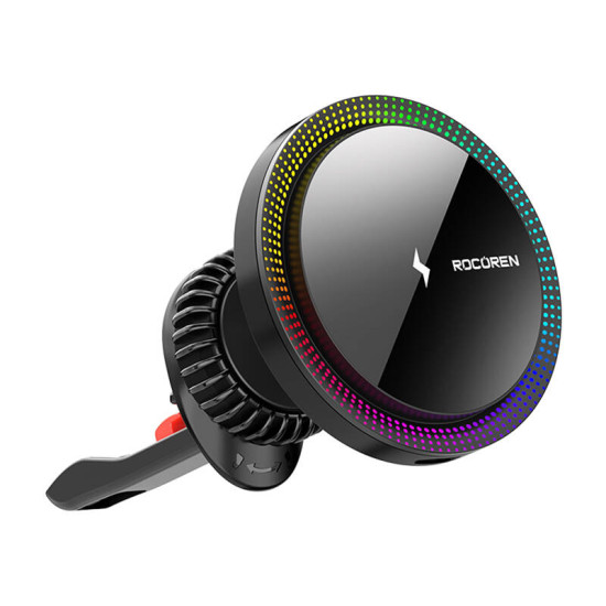 Rocoren RCZJ-XK01 wireless car charger, 15W (black) Rocoren RCZJ-XK01 wireless car charger, 15W (black)