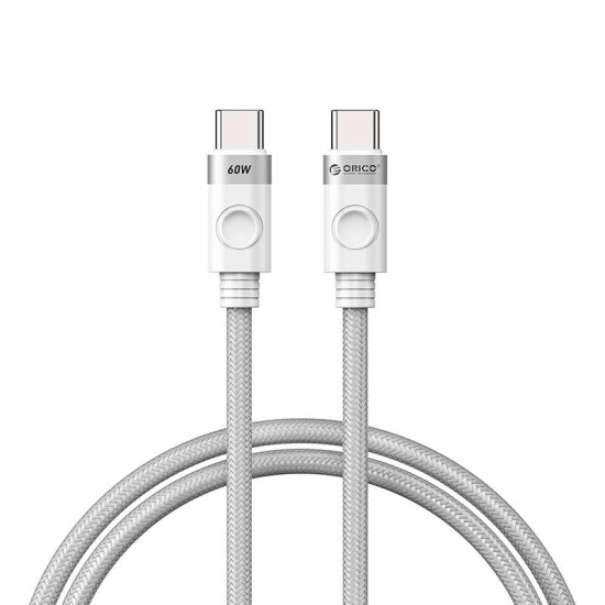 Orico Charging Cable 60W USB-C to C - white Orico Charging Cable 60W USB-C to C - white