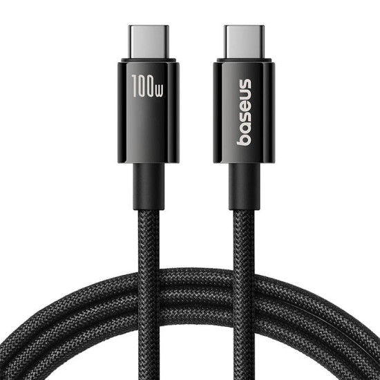 Baseus Cable USB Tungsten Gold USB-C to USB-C 100W 1,5m (black) Baseus Cable USB Tungsten Gold USB-C to USB-C 100W 1,5m (black)