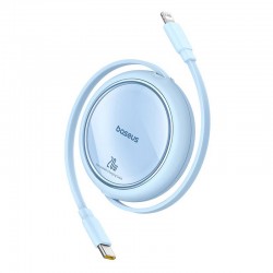 USB Cable Baseus Free2Pull USB-C to iP 20W 1m (blue)