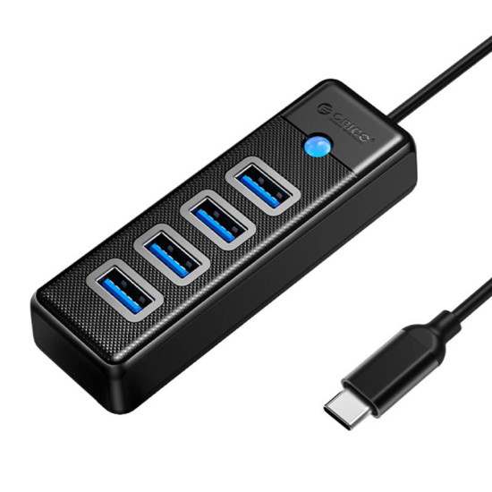 Orico HUB USB-C to 4x USB 3.0 5Gbps 0,15m Black Orico HUB USB-C to 4x USB 3.0 5Gbps 0,15m Black