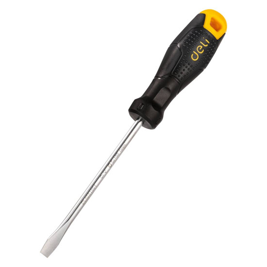 Wkrętak płaski Deli Tools EDL6251001, 5x100mm (czarny) Wkrętak płaski Deli Tools EDL6251001, 5x100mm (czarny)