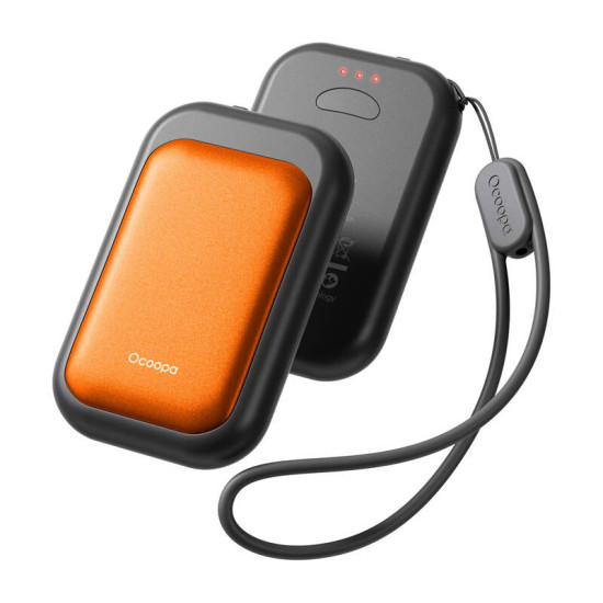 Ocoopa UT3056 hand warmer 2x2500 mAh, USB-C, black-orange Ocoopa UT3056 hand warmer 2x2500 mAh, USB-C, black-orange