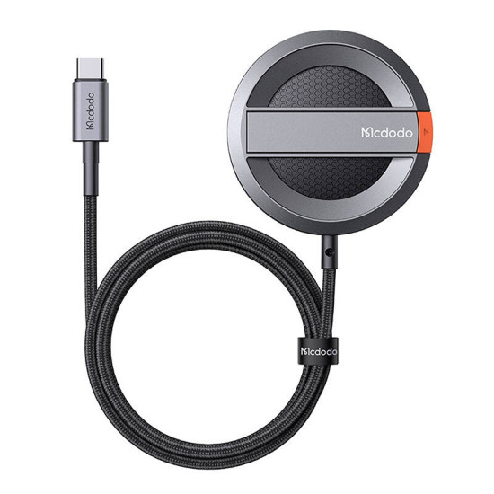 Mcdodo CH-5500 magnetic wireless charger for iPhone with foldable stand, 15W (black) Mcdodo CH-5500 magnetic wireless charger for iPhone with foldable stand, 15W (black)