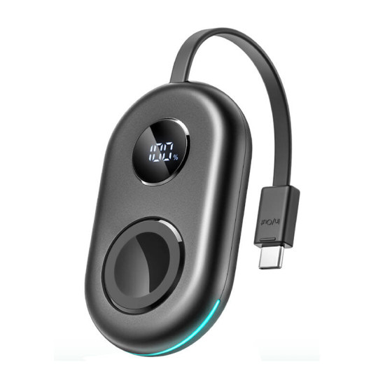 Joyroom JR-W09 Portable Wireless Watch Charger (black) Joyroom JR-W09 Portable Wireless Watch Charger (black)