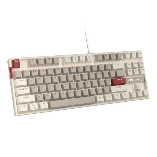 Mechanical gaming keyboard MageGee MK-STAR (retro white-gray) Mechanical gaming keyboard MageGee MK-STAR (retro white-gray)