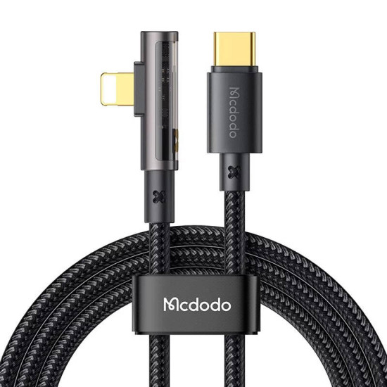 USB-C to Lightning 90-degree Cable McDodo CA-3390 36W 1.2m (black) USB-C to Lightning 90-degree Cable McDodo CA-3390 36W 1.2m (black)