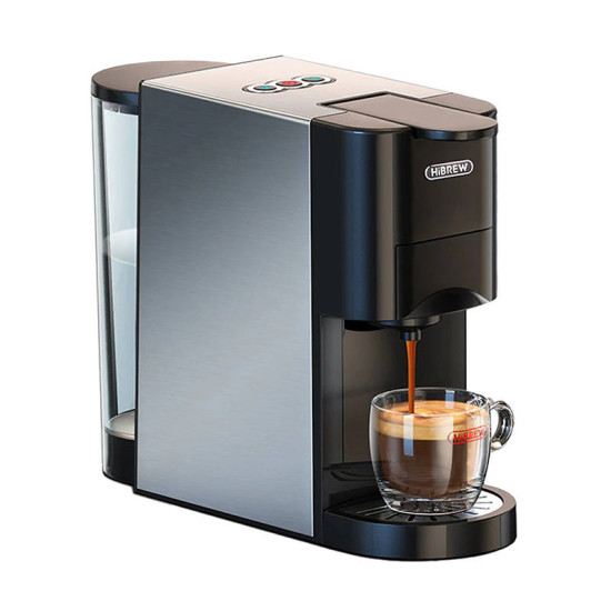 HiBREW Καφετιέρα για Κάψουλες H3A 4σε1 19bar (Μαύρο/Ασημί) HiBREW Καφετιέρα για Κάψουλες H3A 4σε1 19bar (Μαύρο/Ασημί)